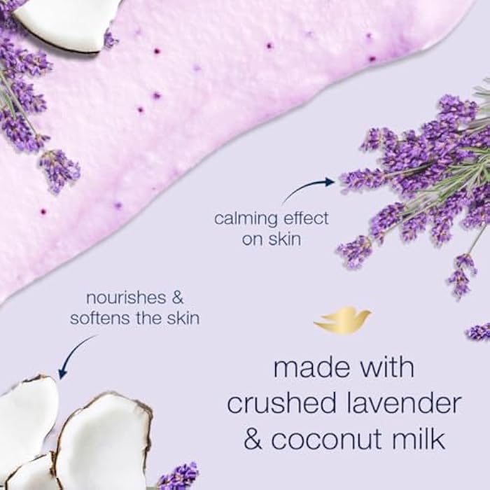 Dove Exfoliating Body Polish Crushed Lavender & Coconut Milk, 10.5 oz - Image 4
